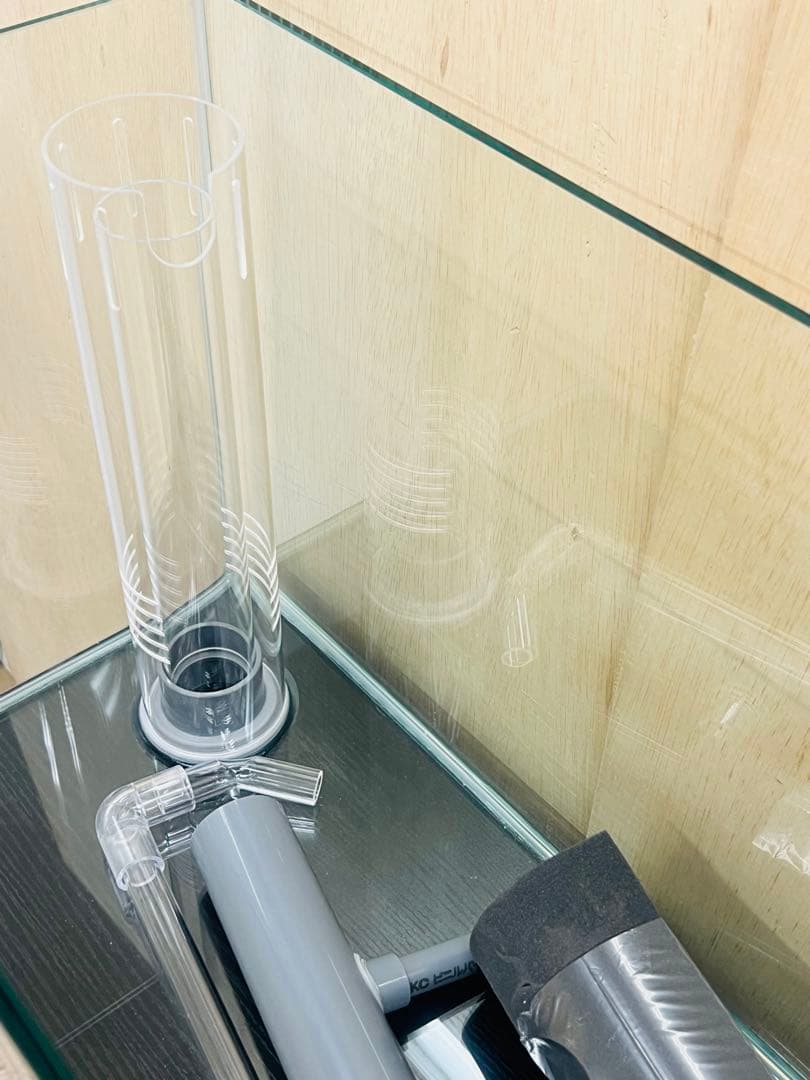 900×300×300㎜オールガラスオーバーフロー水槽セット　クリアシリコン