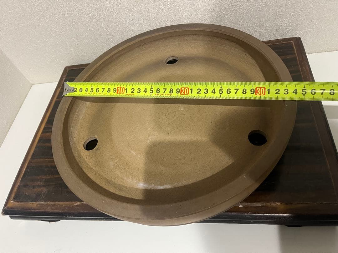 発色最高！！三景在落款　和鉢　桃花泥　丸鉢　盆栽鉢