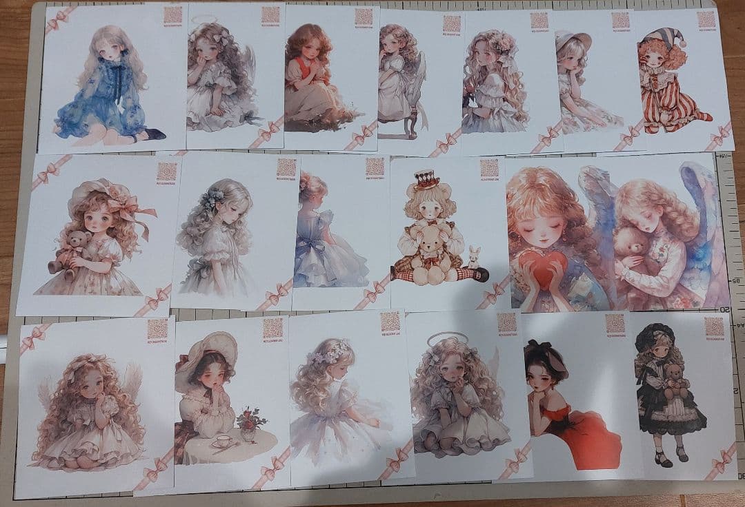 マスキングテープ　pet【マステ切り売り】53種類×１ループ+おまけ　 女の子