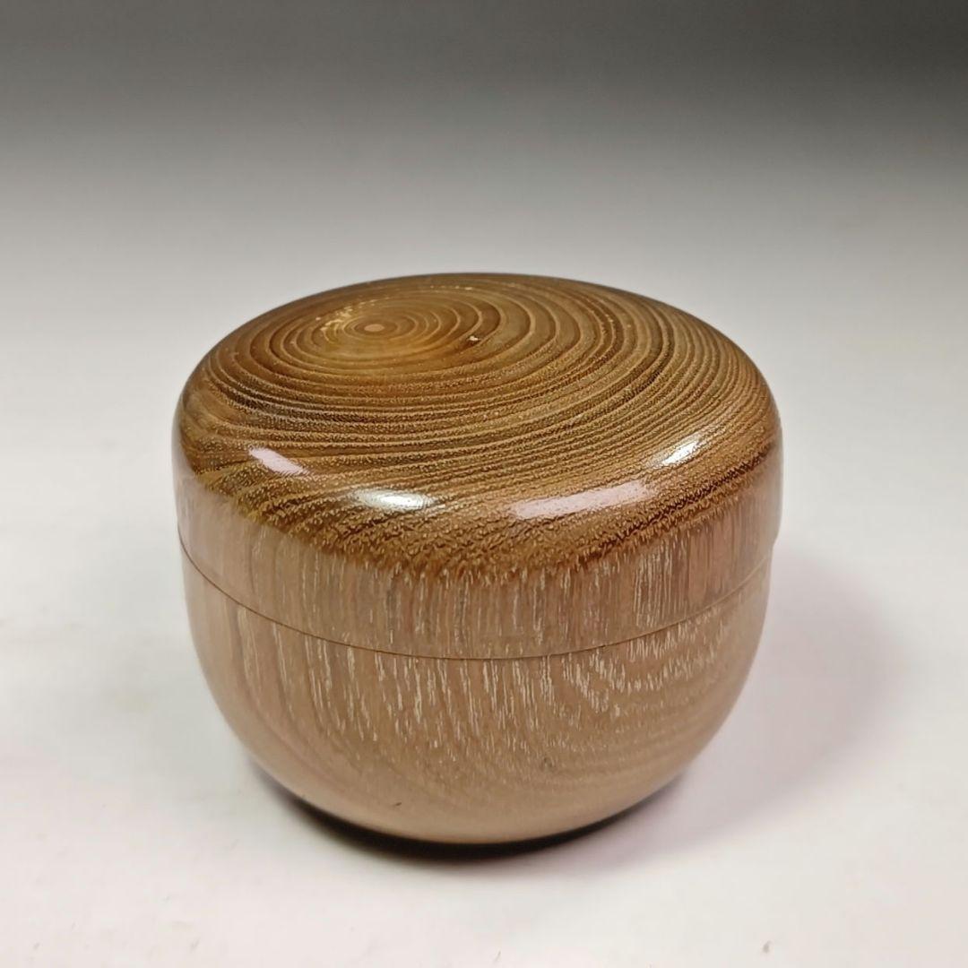 イ393 棗『久田宗也（尋牛斎）極箱』『槐の木　平棗』茶道具