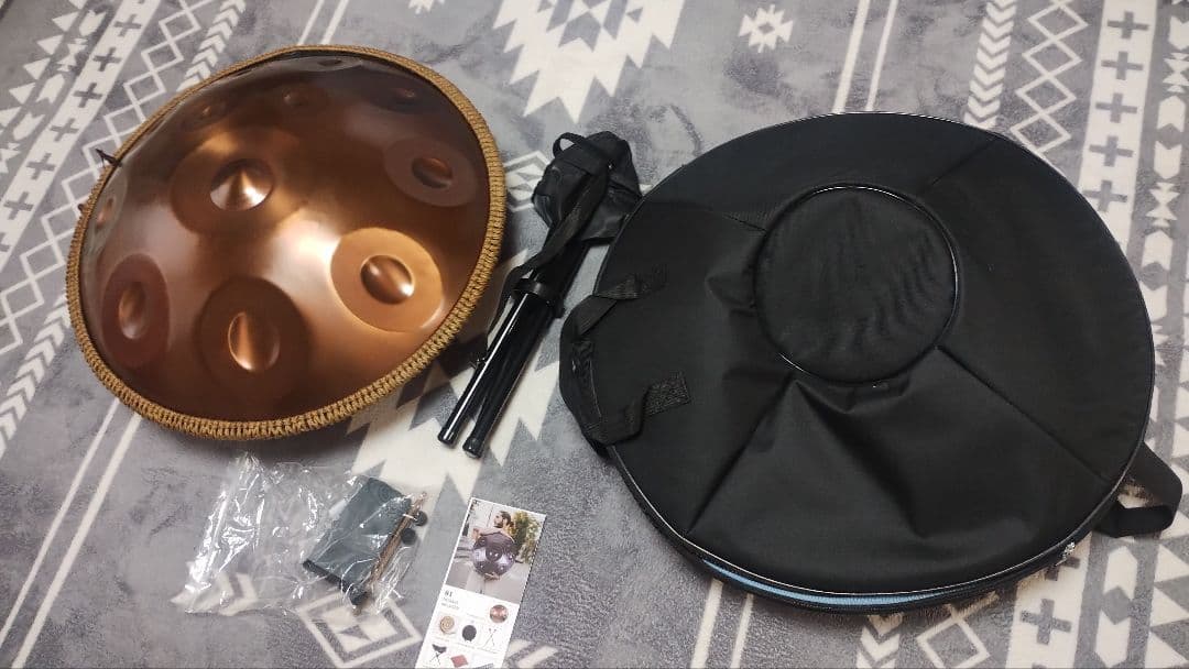 特価！新品ハンドパン 56センチ 12音 432Hz ドラム ゴールド ヨガ瞑想