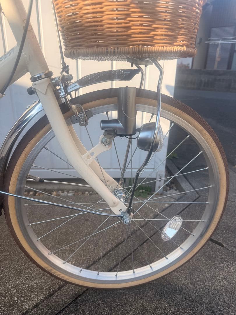 ☆豊橋市引取り☆あさひサイクル フェリークJr. 20インチ 自転車　クリーム色