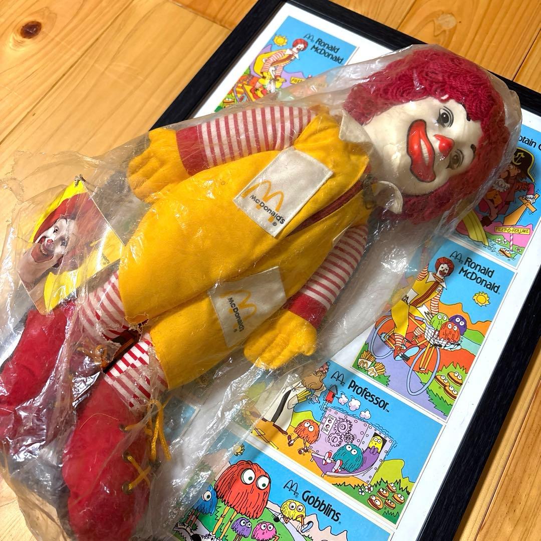 1984年　ロナルドマクドナルド　ぬいぐるみ　タグ付き　プラッシュ　人形