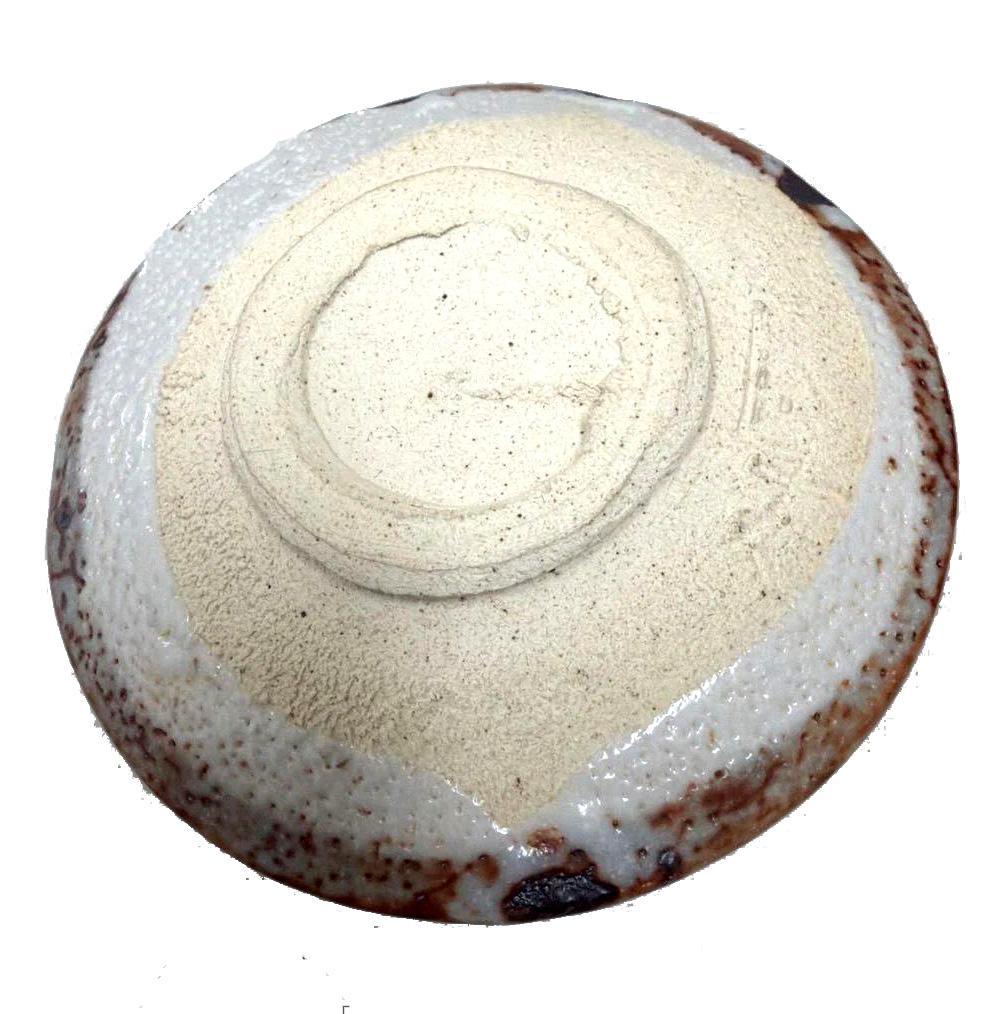 抹茶茶碗 [加藤寿逸] 乾山写 鼠志野焼 共箱（作家自筆箱書き・落款入）付