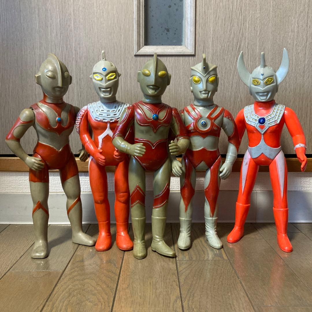 ウルトラマン ソフビ ５体セット ブルマァク マルサン