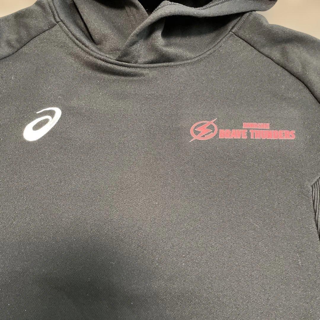 極美品 日本製 asics B LEAGUE 川崎ブレイブサンダース パーカー