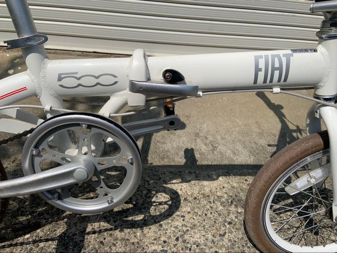 フィアット 折りたたみ自転車 ホワイト