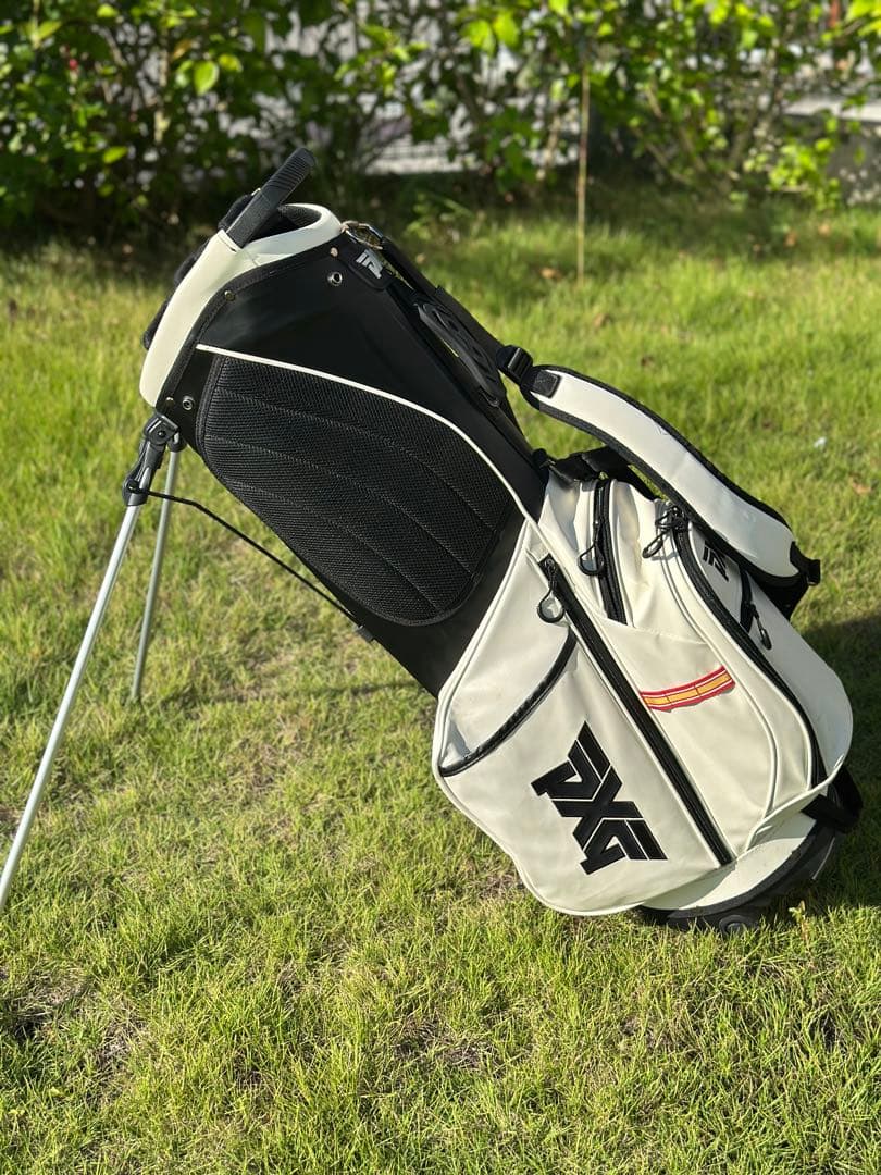 BIGロゴ！PXG キャディバッグ スタンド付き アイボリー