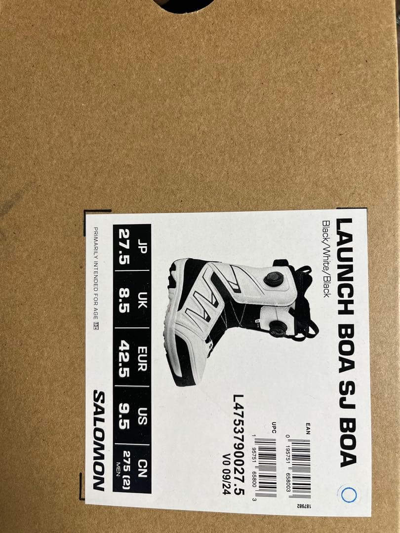 Salomon Launch Boa SJ 27.5cm スノボ ブーツ