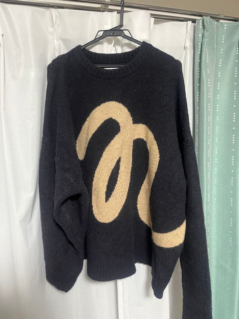 NAPTIME ネイビー L ニットプルオーバー