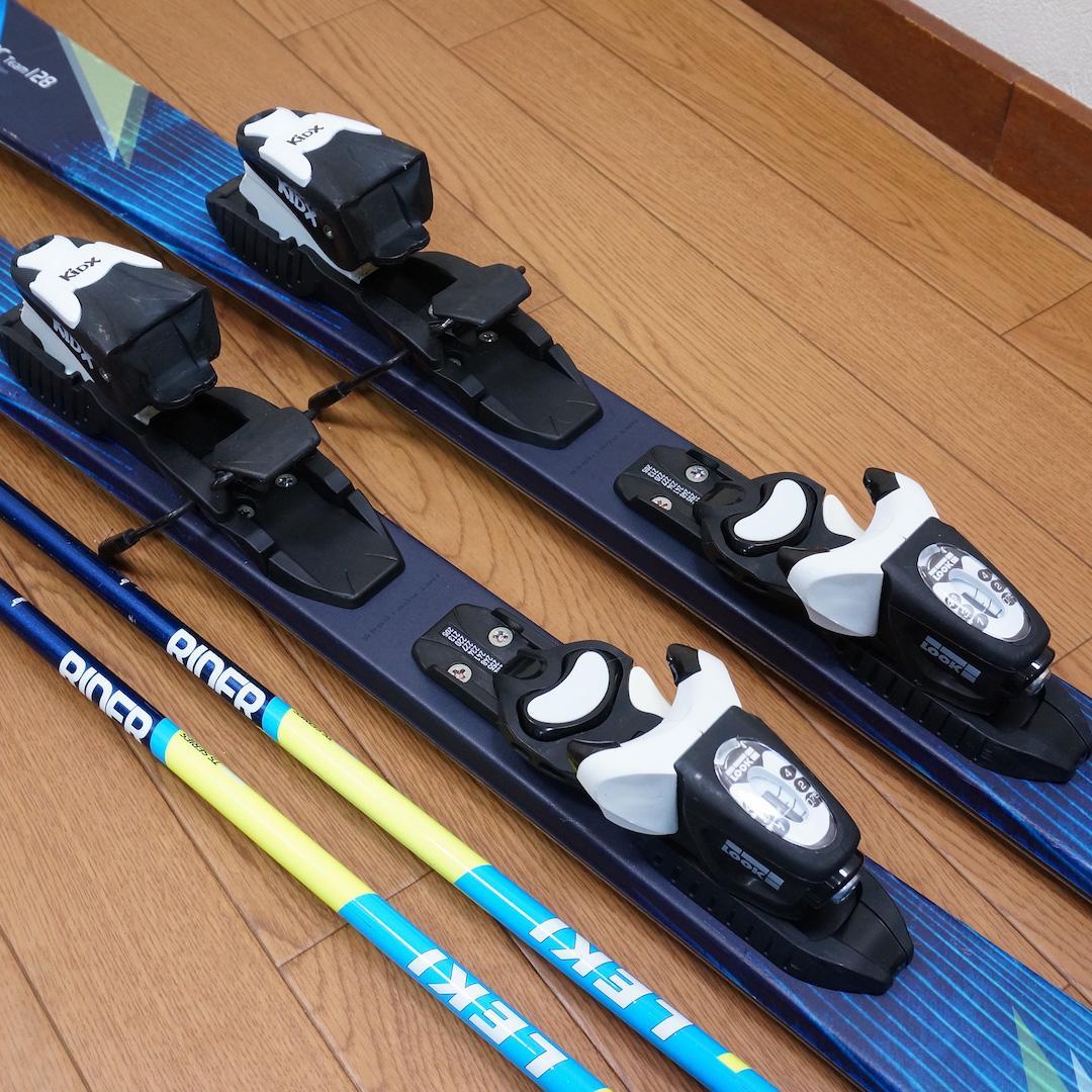 メンテ済 128cm 靴22cm HART スキーセット (130