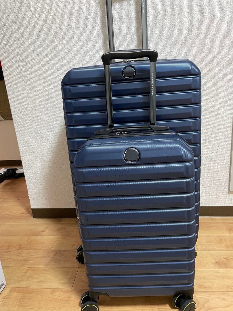 未使用 2個 セット ★ コストコ DELSEY スーツケース ブルー