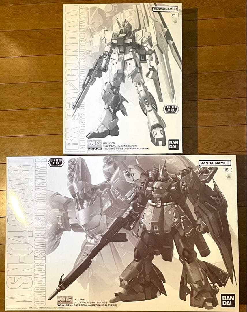 MG サザビー& νガンダムVer.Ka [メカニカルクリア]2体セット