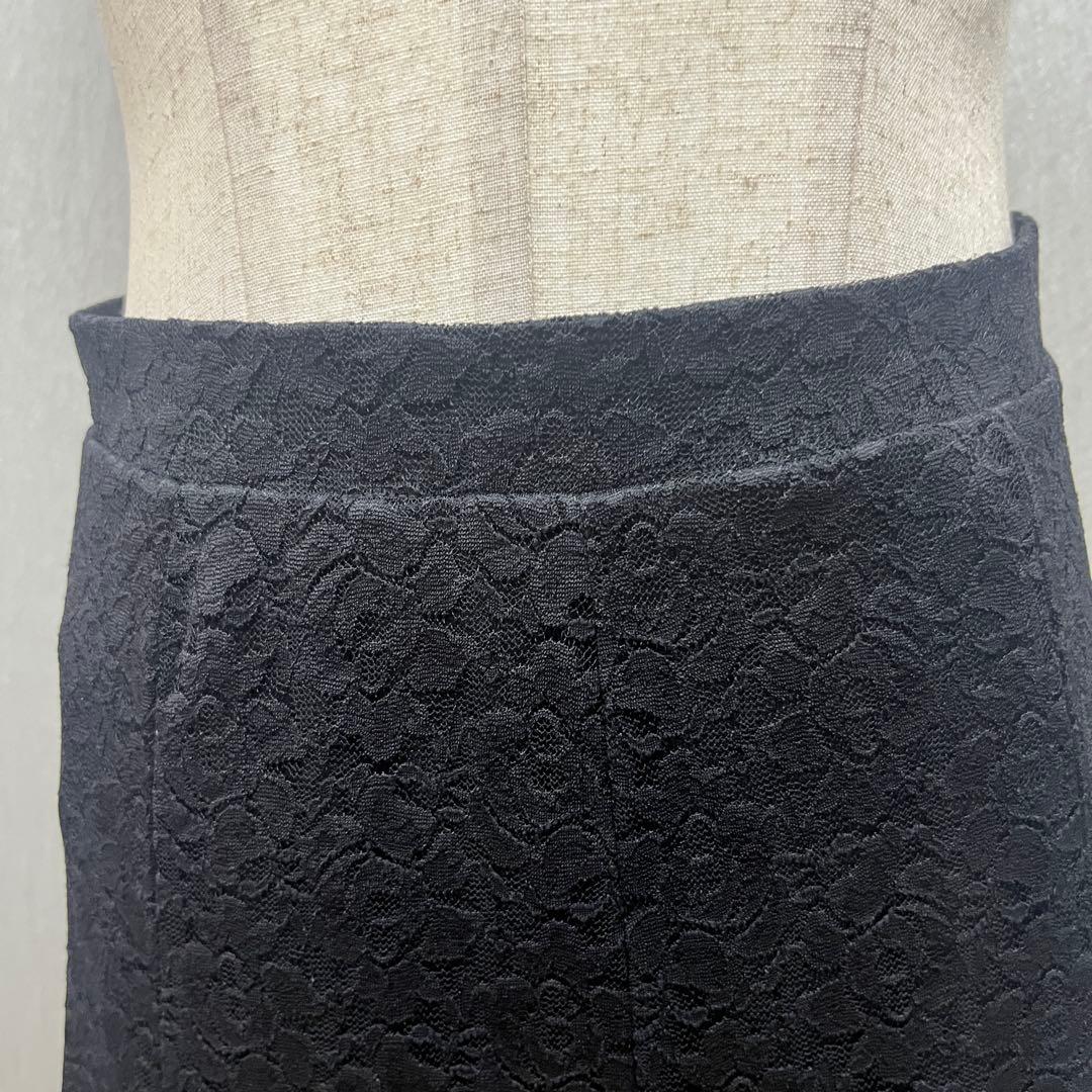 新品 社交ダンス スカート 総レース ブラック