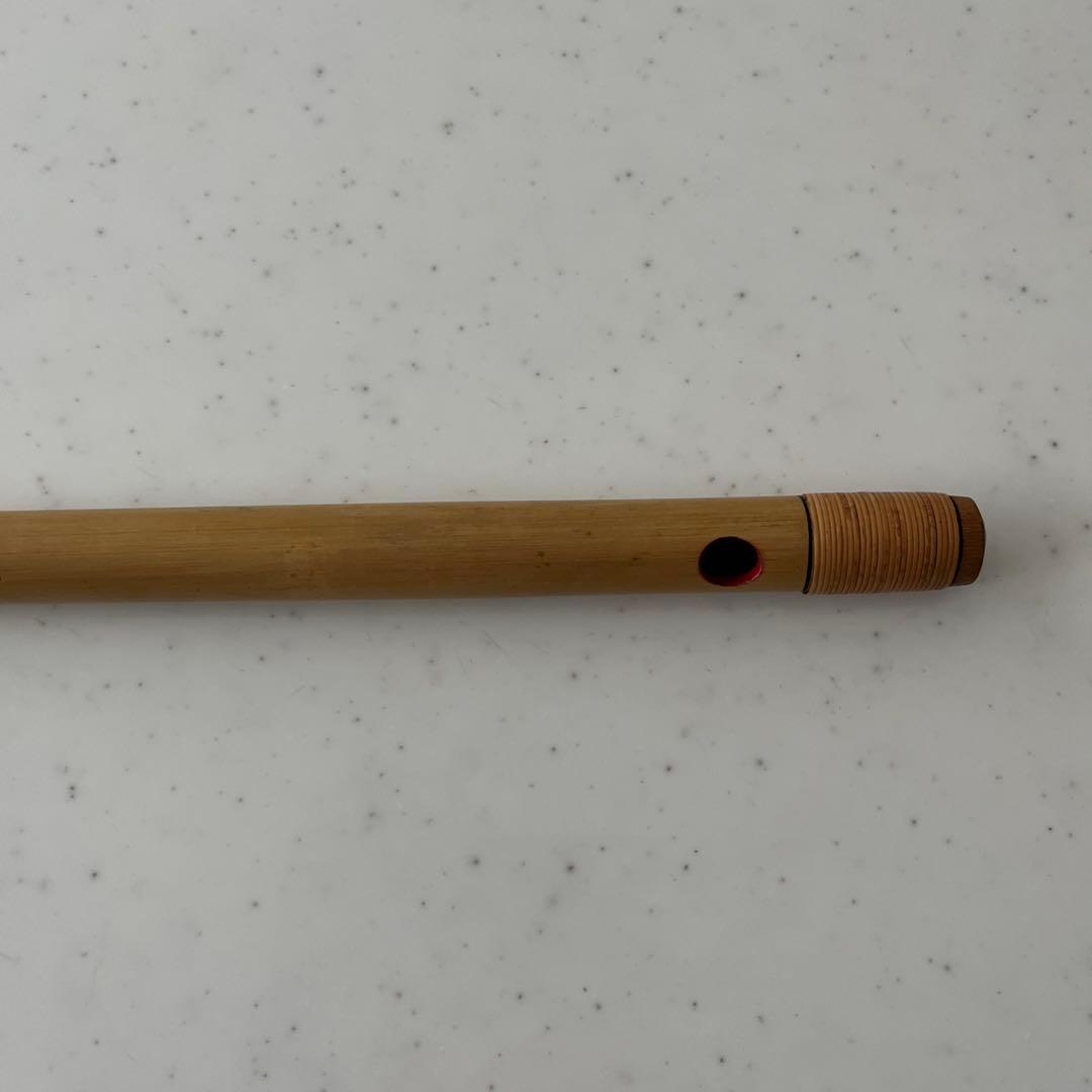 篠笛　六本調子６穴　獅子田　竹渓　藤両巻