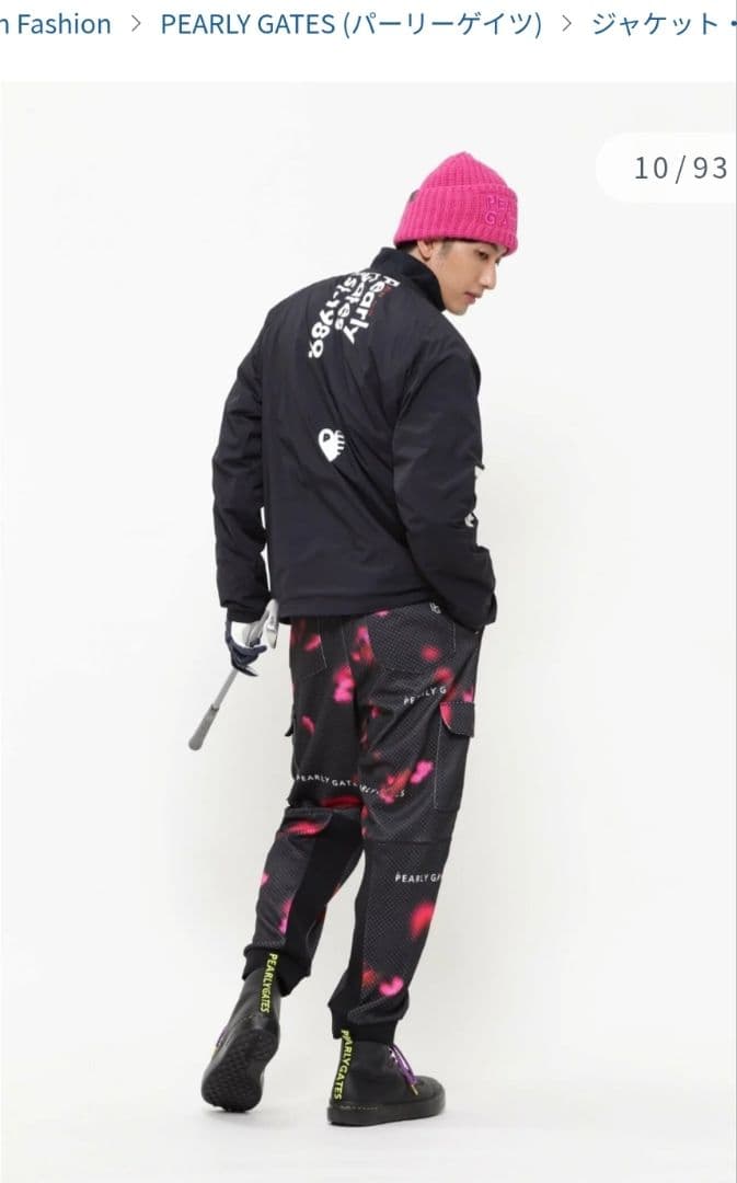 新品パーリーゲイツ】2WAYスニード Nyストレッチタフタ×ストレッチポンチ3L