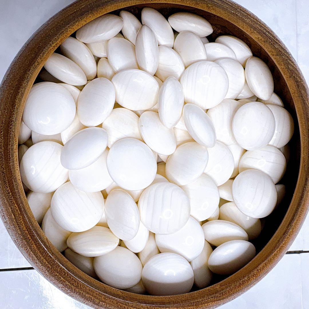 碁石　囲碁 碁笥 蛤碁石 那智黒 35号