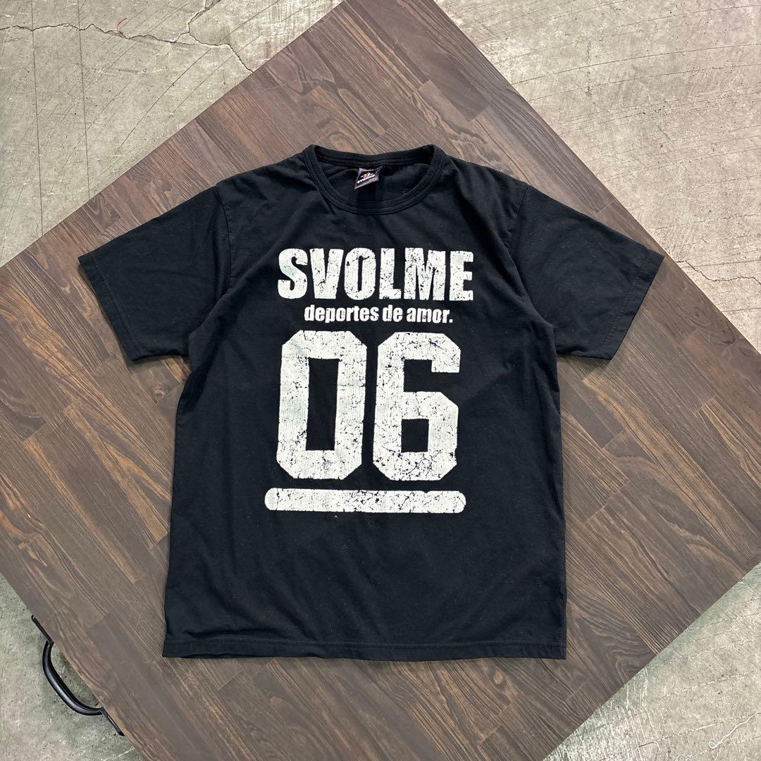 8SM2 svolme サッカー　半袖Tシャツ　ブラック　L 古着used