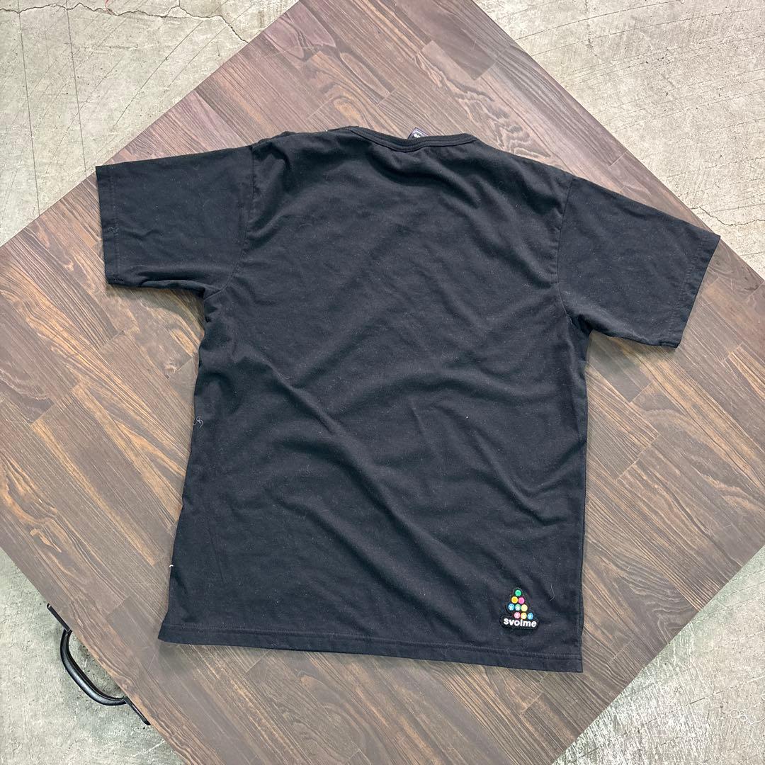 8SM2 svolme サッカー　半袖Tシャツ　ブラック　L 古着used