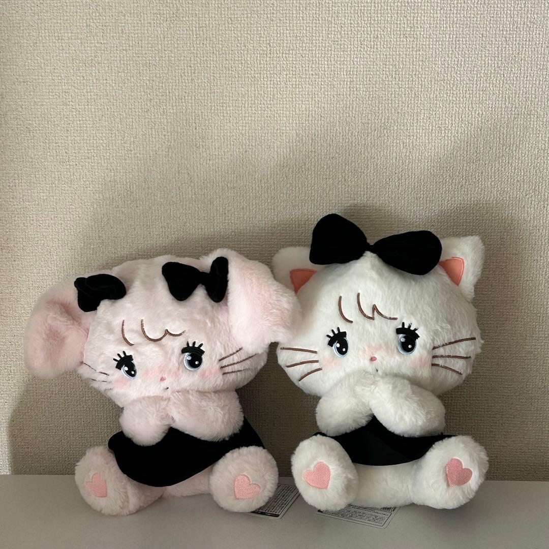 mikko 抱きしめおリボンぬいぐるみ&ブラックリボンBIGぬいぐるみ全種セット