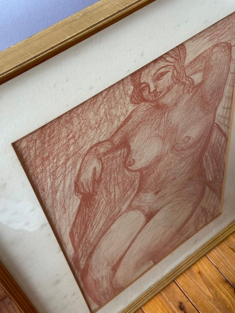 ⭐️【林武】裸婦　限定品　石版画集　45/95 【額付き】