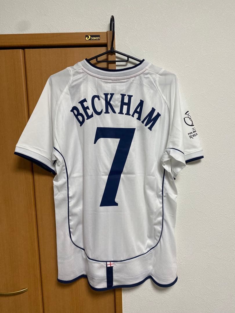 02日韓 W杯決勝戦 イングランド 7番 BECKHAM ベッカム ユニフォーム