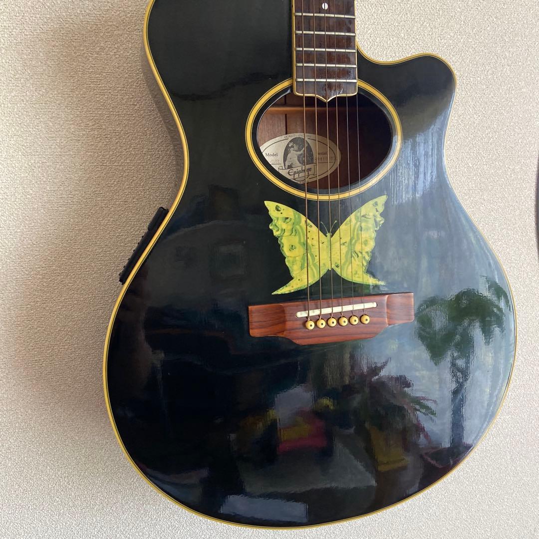 極稀少★エピフォンEO-2/B(エレアコ) Epihone EO-2/B 蝶々