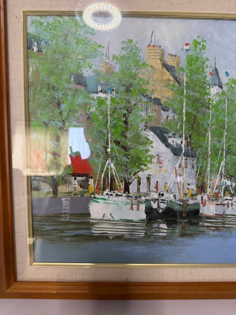 油彩画　ヨーロッパ風景風