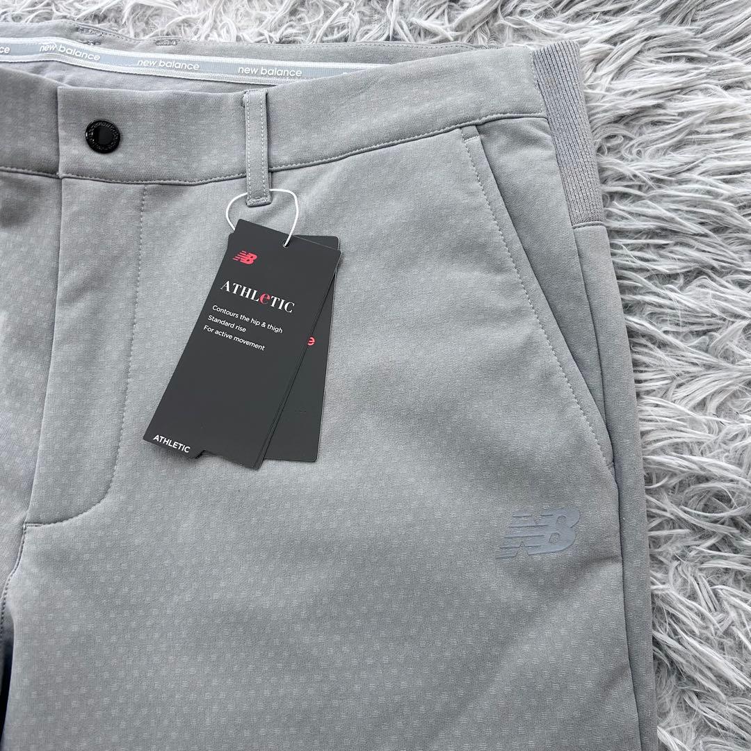 新品　ニューバランスゴルフ　パンツ　ストレッチ　裏フリース　秋冬　グレー　6
