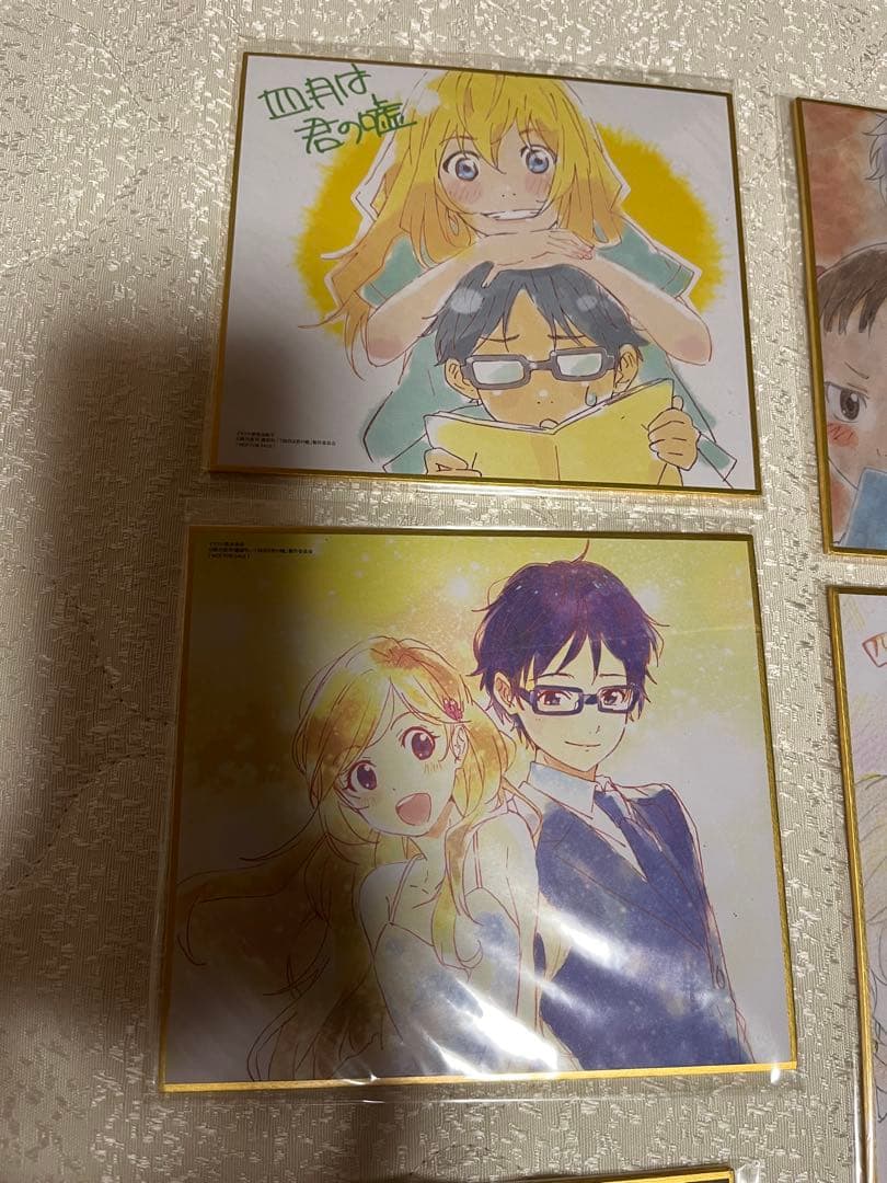 アニメ 四月は君の嘘　ミニ色紙セット（9枚）