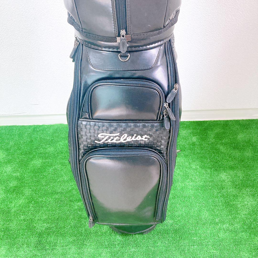 Titleist キャディバッグ CB110-BK 3点式 PVCレザー 希少