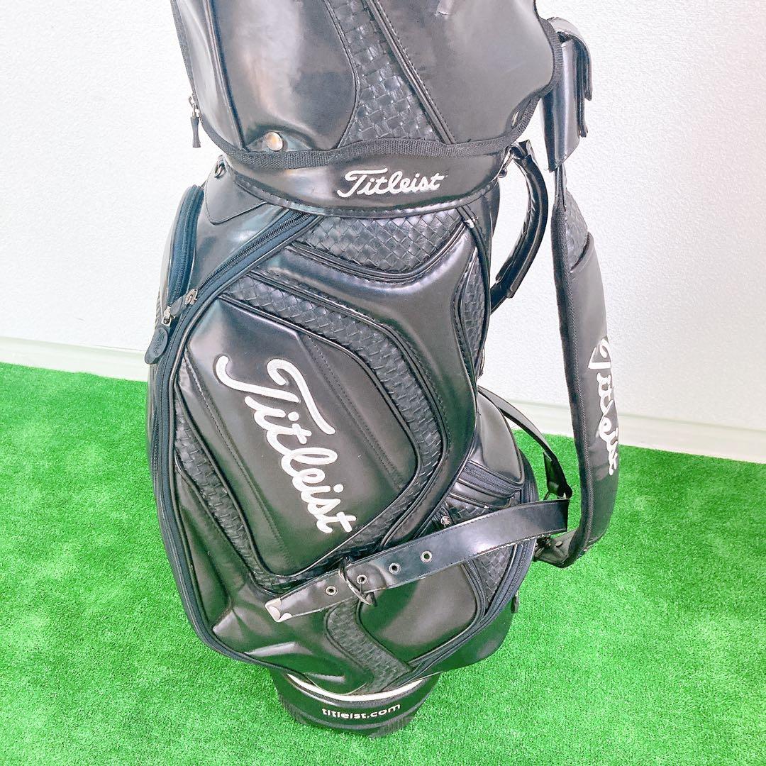 Titleist キャディバッグ CB110-BK 3点式 PVCレザー 希少