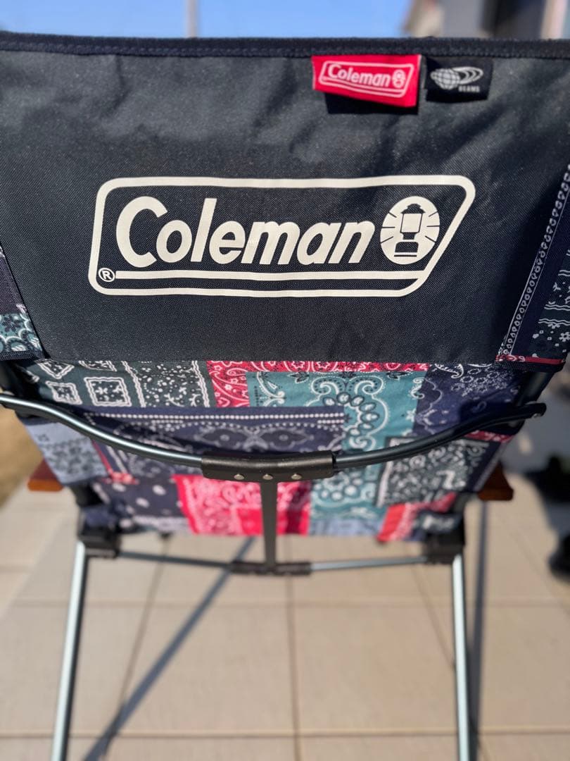 Coleman beams 別注　バンダナ柄 アウトドアチェア