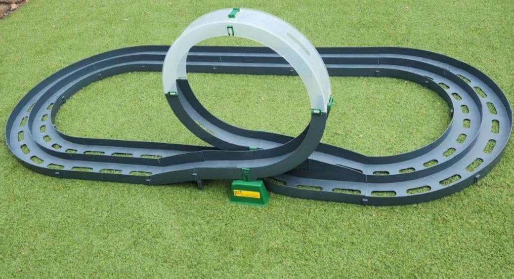 タミヤ ミニ四駆 オーバルホームサーキット シングルループ・レースチェンジタイプ