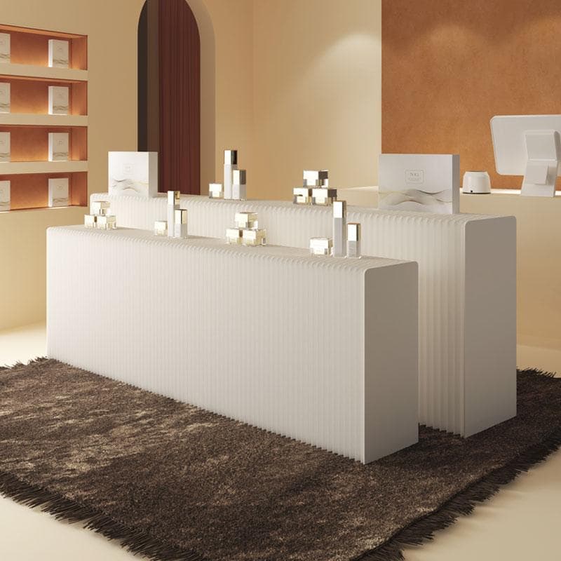 ディスプレイラック展示台セット陳列台 折りたたみ長さ3-4ｍ高さ98㎝幅52㎝