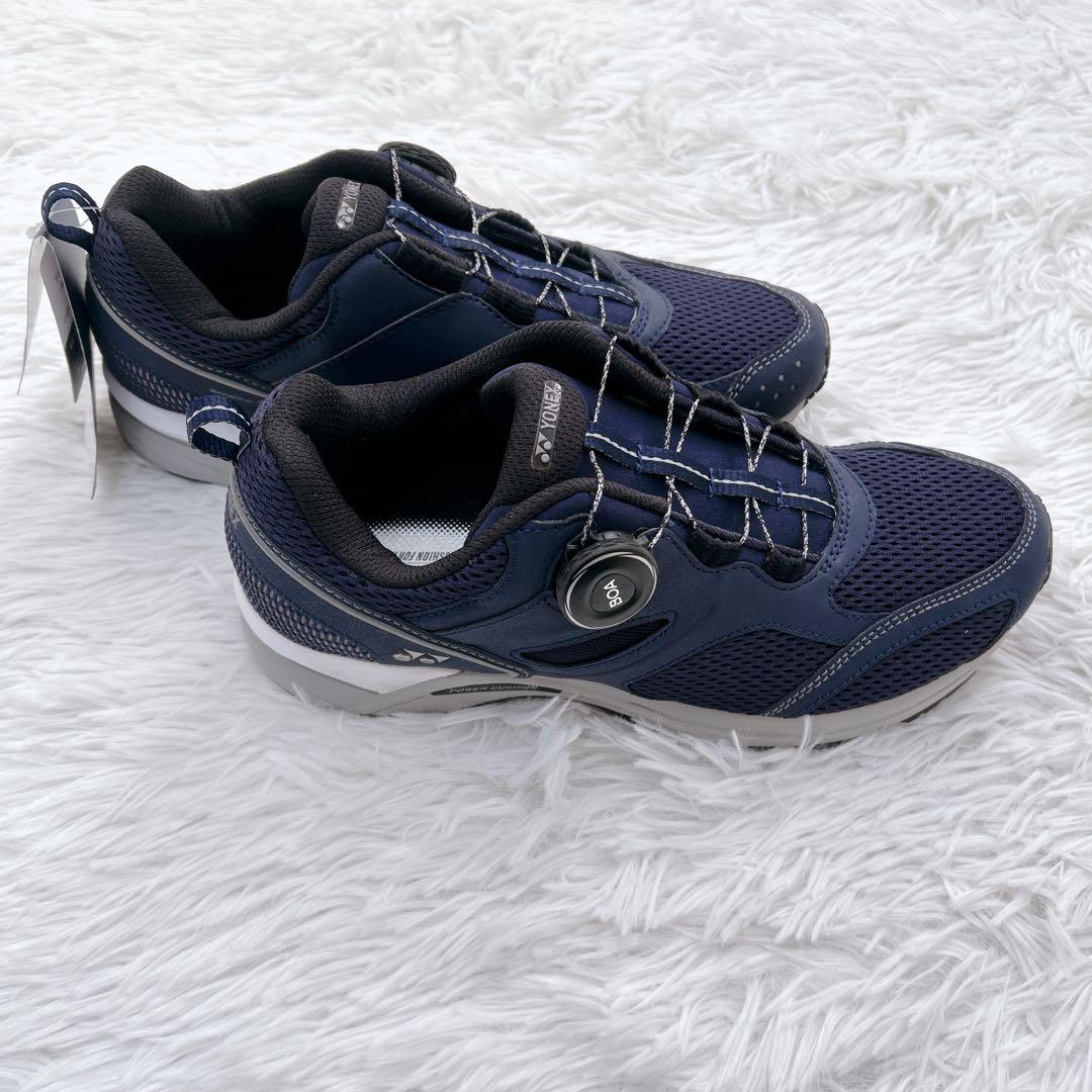 タグ付き YONEX ヨネックス パワークッション セーフラン900C ネイビー