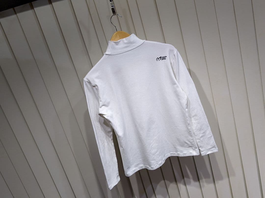 パーリーゲイツ　マスターバニー　モックネック　ゴルフ　ウエア　白　長袖　アンダー