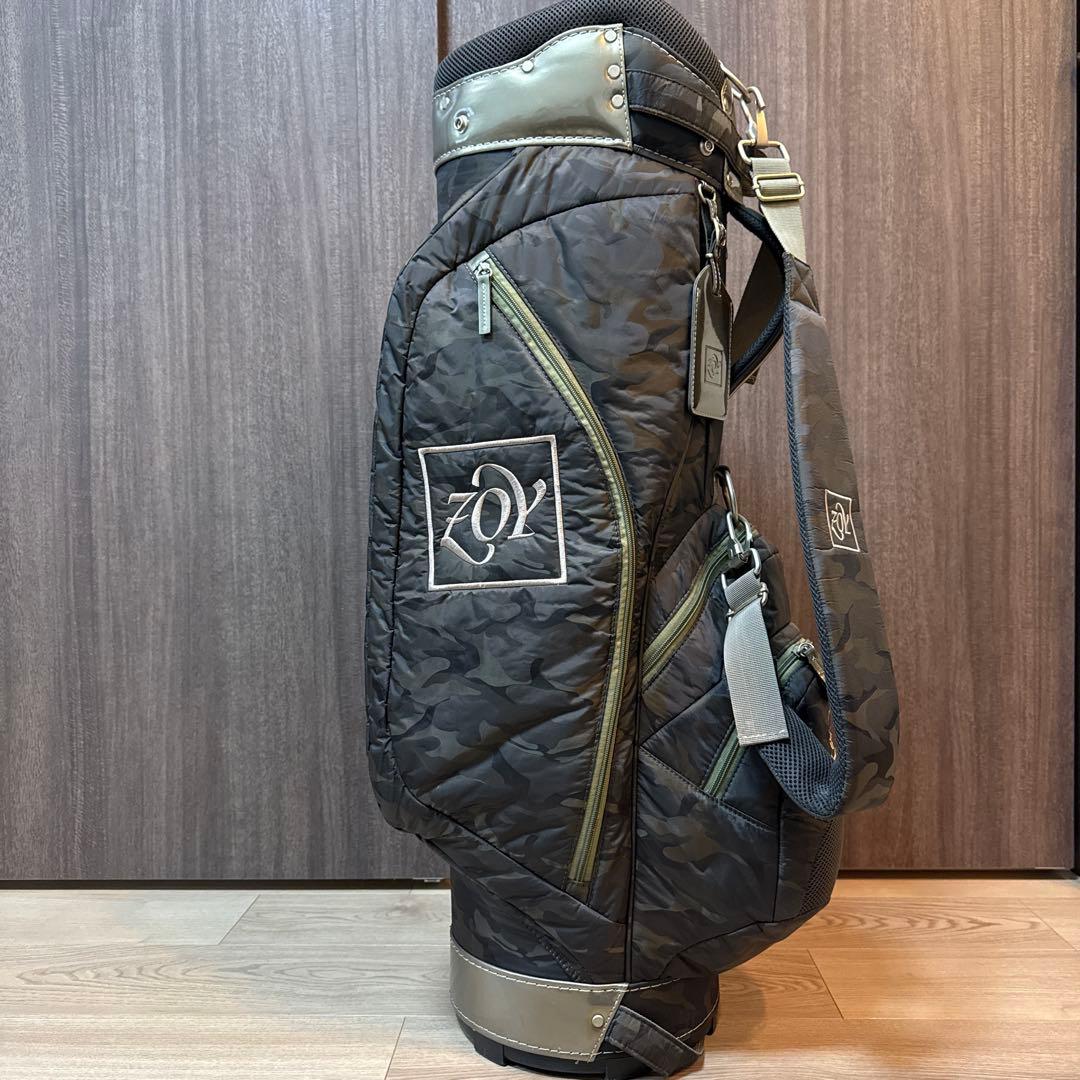 【美品】ZOY 迷彩 カモフラージュ ゴルフバッグ