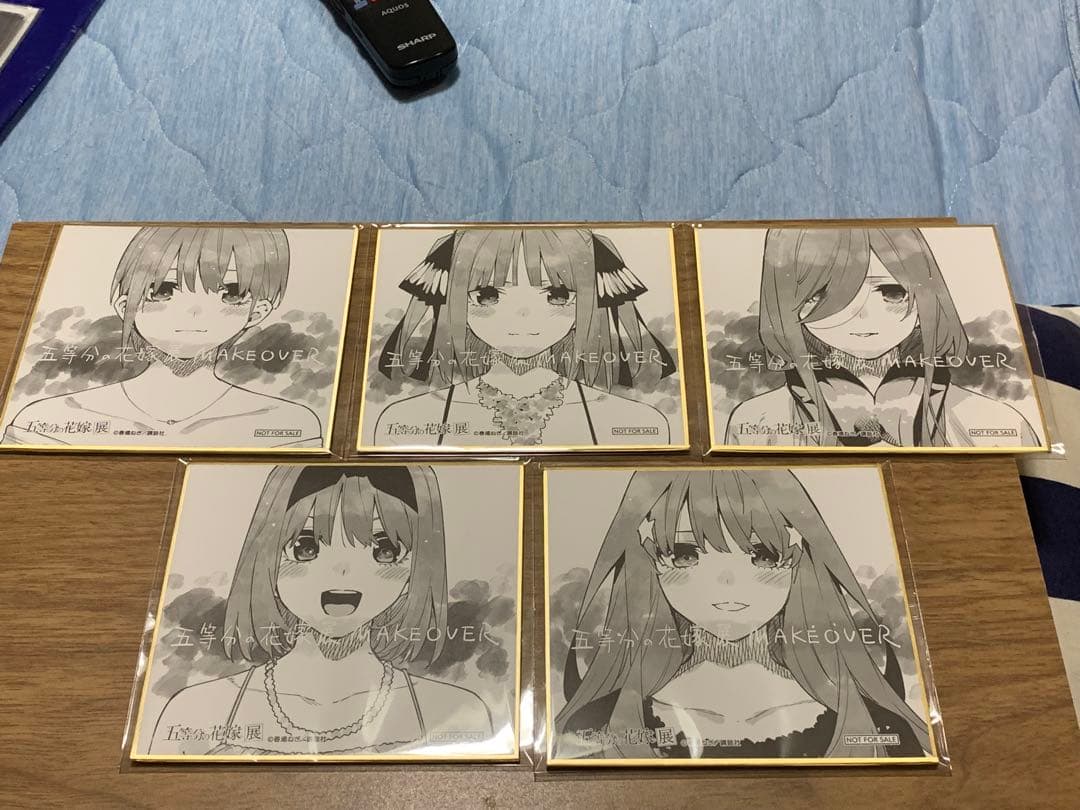 五等分の花嫁　花嫁展　劇場版　入場者特典 ミニ色紙　30枚＋1枚