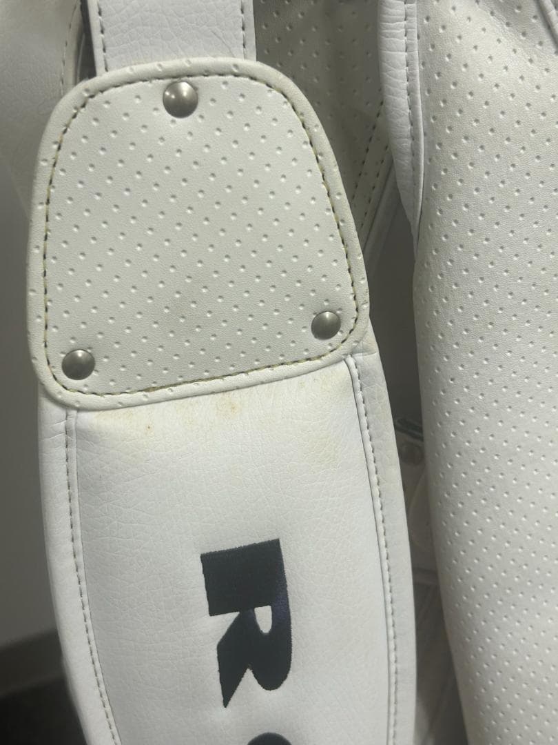 RODDIO ゴルフバッグ ハニカム　ホワイト×オレンジ044