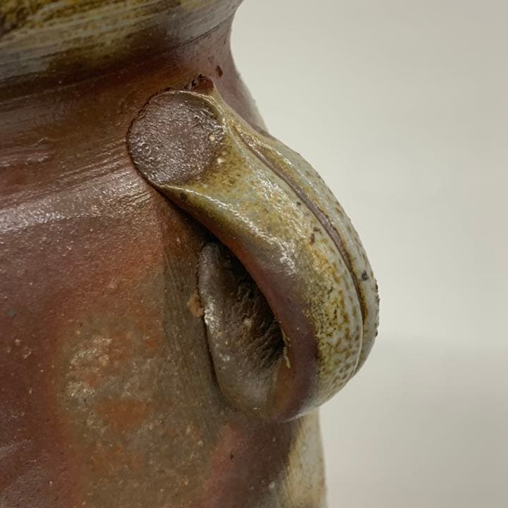 【花入9】備前9   耳付　伊勢崎満　高さ22.5㎝