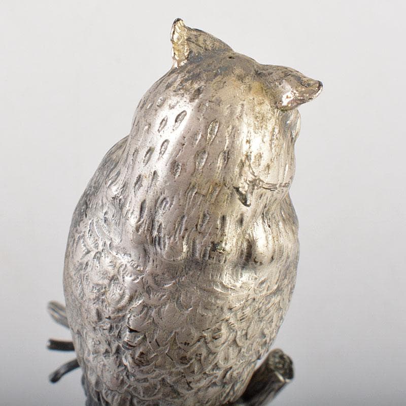 ALPACA PLATEADA Y　フクロウ　梟　置物　C　6772