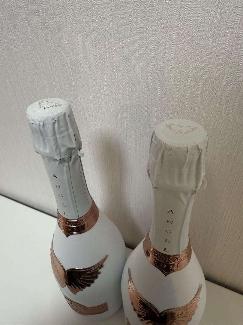 エンジェルシャンパン ブリュット ロゼホワイト 2本セット 専用ケース付き