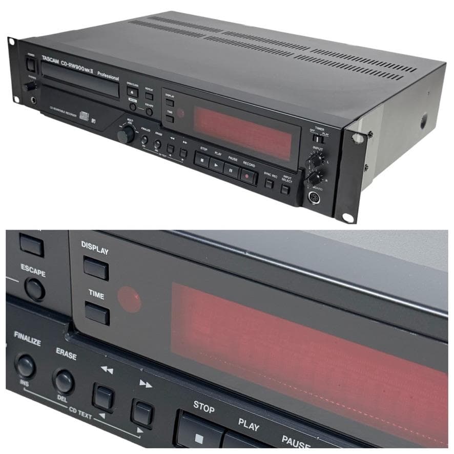 ◆CD録音履歴24時間◆TASCAM CDレコーダー CD-RW900MK2