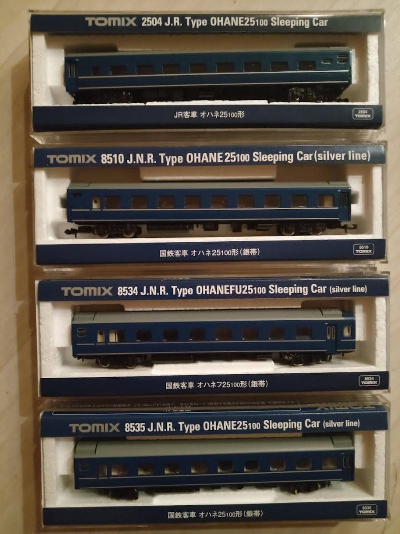 TOMIX Nゲージ 24系25形 客車4両セット オハネ25 オハネフ25