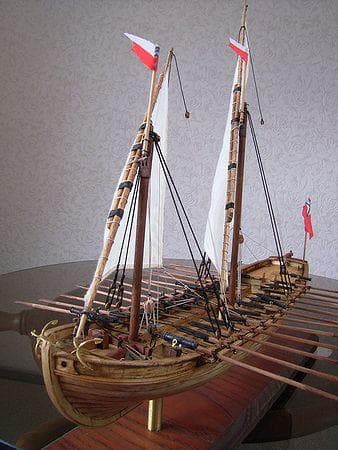 帆船模型完成品 ダブルボート　－あなたのお部屋に一層の品格を－