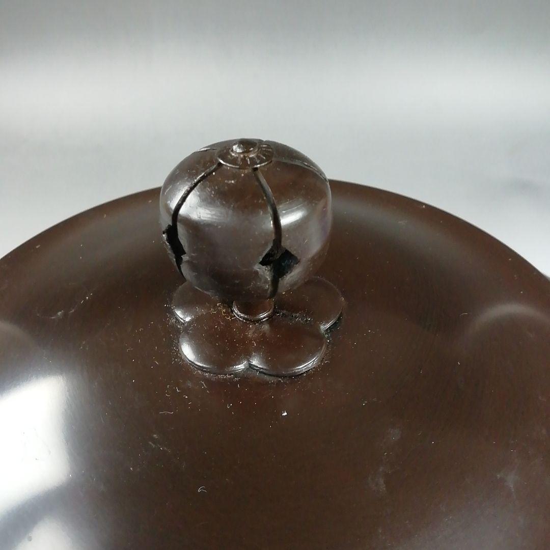 Ｗ１３１　茶釜　『利休好　阿弥陀堂釜』『釜師　菊池政光』『鉄釜』　共箱　茶道具