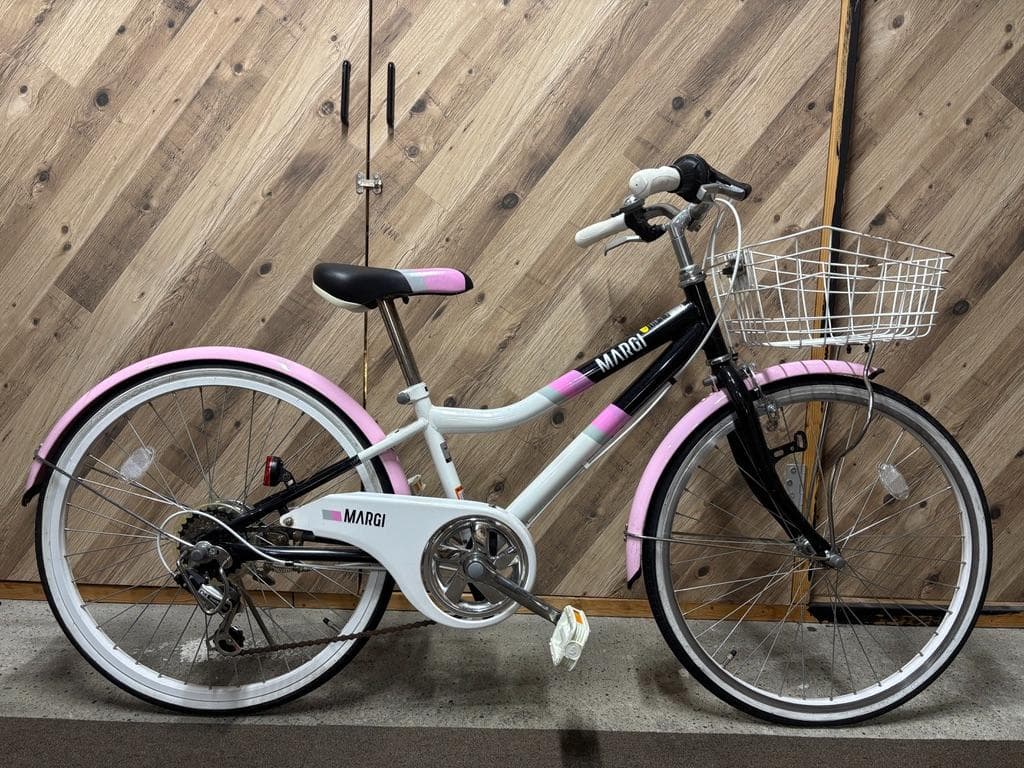 ダイワ MARGI 22インチ 子供用自転車 ホワイト/ピンク 大阪近郊無料配達