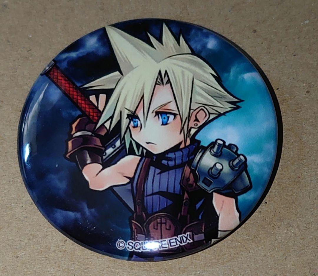 FF7 ディシディア ファイナルファンタジー オペオム クラウド 缶バッジ