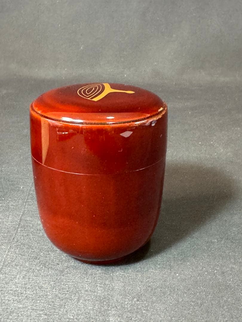 G76 送料無料　棗　香次棗　独楽紋　宗廣　茶道具　漆芸　茶道